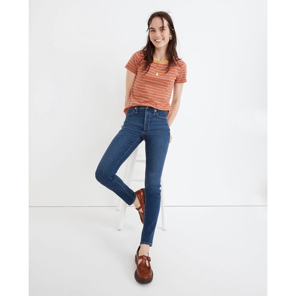 Madewell 10" High-Rise Skinny Jeans In Coronet Wash